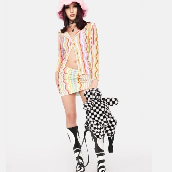 OMighty Rainbow Squiggly Shirt Small - Picture 13 of 13